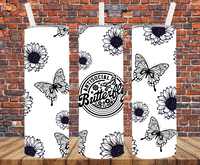 Anti-Social Butterfly - Tumbler Wrap - Sublimation Transfers