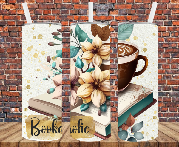 Bookaholic - Tumbler Wrap - Sublimation Transfers