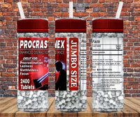 Procrastinex Pills - Tumbler Wrap - Sublimation Transfers